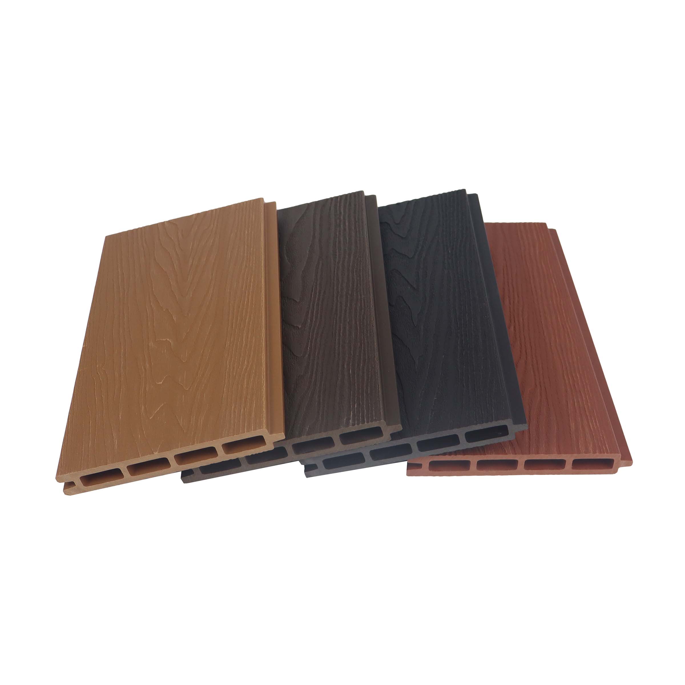 户外低维护现代光滑木纹饰面空心隐私围栏 - SAYRUO